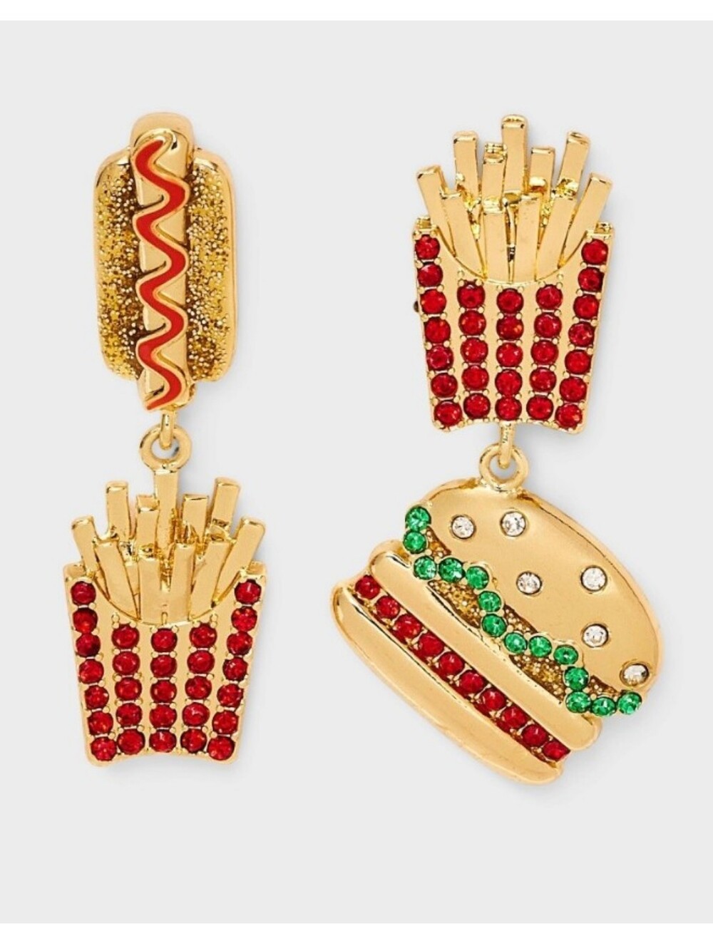 Nwt Sugarfix By Baublebar "Bbq Bite" Theme Earrings
